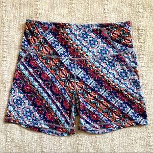 Athleta biker yoga work out shorts M
